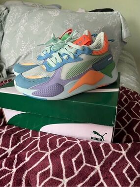 Puma Multicolor Pastel Runner Sneakers - Mint, Blue, Orange, Purple